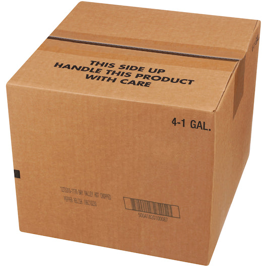 Bay Valley Hot Chopped Pepper And Pickle Relish Bulk, 4 x 1 GA Case - GS1 closed shipping case image