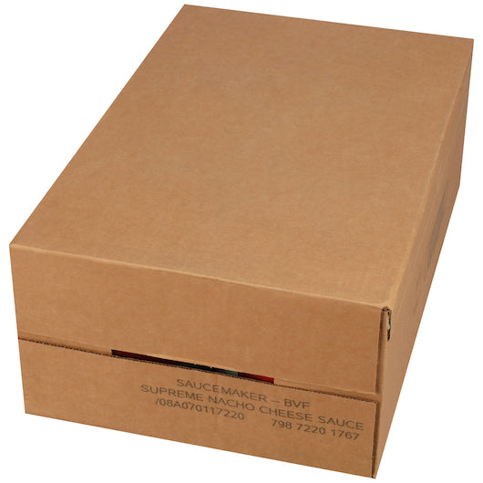 Saucemaker Supreme Nacho CHEESE SAUCE, 6 x 107 oz Case - GS1 closed shipping case image