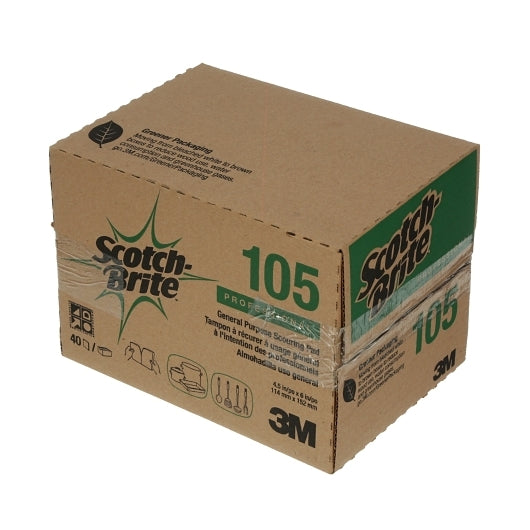 Scotch-Brite General Purpose Scouring Pad 4.5 Inch X 6 Inch, 1 x 40 ct Case - Cleaners & Sanitizers