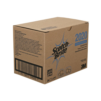 Scotch-Brite 3M Scotch-Brite Purple Scour Pad 2.8 in x 4.5 in, 24 x 1 ct Case - DOT product image 3