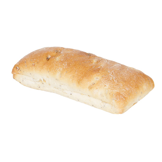 Wenner Bakery Ciabatta Onion Poppy Sub, 10 x 8 x 3.7 oz Case - Breads, Rolls & Buns - image 2