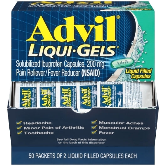 Advil Liquigels Dispenser, 24 x 50 ct Case - Health & Personal Care
