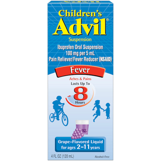 Advil Children's Suspension Liquid Grape, 12 x 3 x 4 oz Case - Health & Personal Care