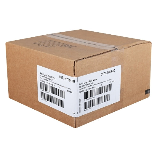 Advil Liquid Gel Mini, 12 x 6 x 20 each Case - DOT product image 2