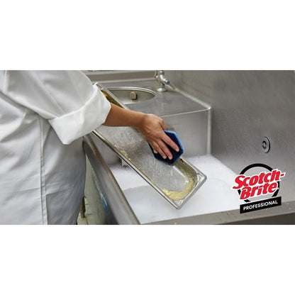 Scotch Low Scratch Scour Pad 5.75 in x 5.0 in, 1 x 15 x 15 ct Case - DOT product image 3
