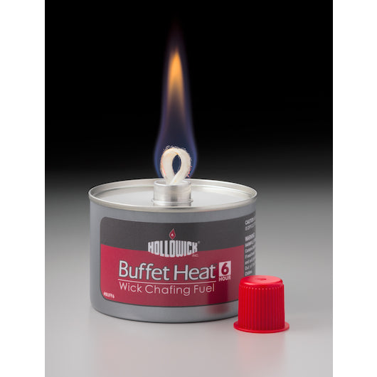 Hollowick Buffet Heat 6 Hour Liquid Wick Chafing Fuel, 1 x 24 ct Case - Chafing Fuel & Catering Supplies