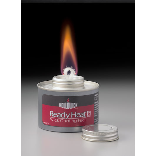 Hollowick Ready Heat 6 HR Screw Top Liquid Wick Chafing Fuel, 1 x 24 each Case - Chafing Fuel & Catering Supplies
