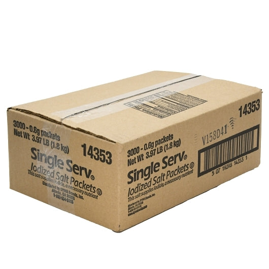 Single Serv Flat Salt Packets, 3000 x 0.6 GR Case - DOT product image 8