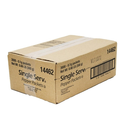 Single Serv Flat Pepper Packets, 3000 x 0.1 GR Case - DOT product image 8