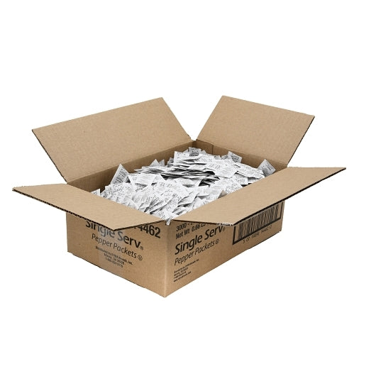 Single Serv Flat Pepper Packets, 3000 x 0.1 GR Case - DOT product image 6