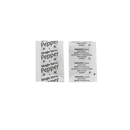 Single Serv Flat Pepper Packets, 3000 x 0.1 GR Case - DOT product image 2