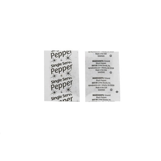 Single Serv Flat Pepper Packets, 3000 x 0.1 GR Case - DOT product image 2