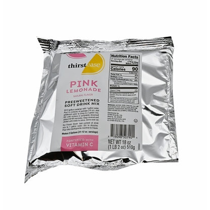 Thirst Ease Drink Mix Pink Lemonade, 12 x 18 oz Case - Beverages