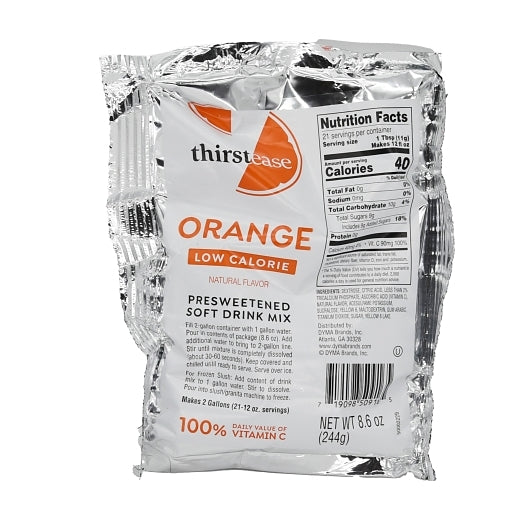 Thirst Ease Drink Mix Orange, 12 x 8.6 oz Case - Beverages