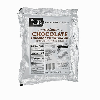 Chefs Companion Chocolate Flavored Instant Pudding Mix & Pie Filling, 12 x 24 oz Case - DOT product image 2
