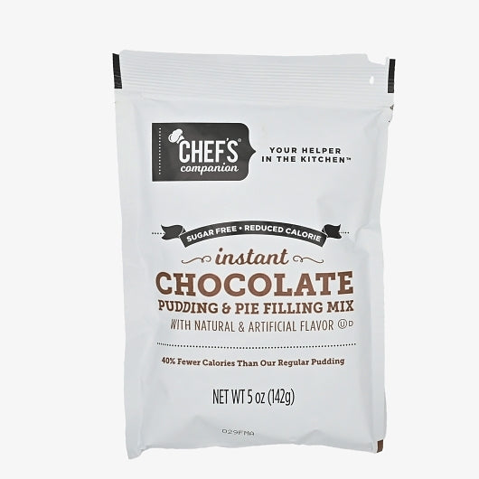 Chefs Companion Sugar Free Reduced Calories Chocolate Flavored Instant Pudding Mix & Pie Filling, 12 x 5 oz Case - DOT product image 2