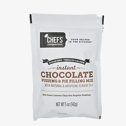 Chefs Companion Sugar Free Reduced Calories Chocolate Flavored Instant Pudding Mix & Pie Filling, 12 x 5 oz Case - DOT product image 2