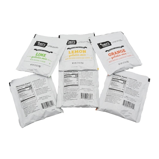 Diamond Crystal Sugar Free Assorted Citrus Flavored Gelatin Mix, 18 x 2.75 oz Case - Bakery & Desserts