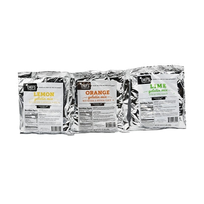 Chefs Companion Assorted Citrus Flavored Gelatin Mix, 12 x 24 oz Case - DOT product image 2