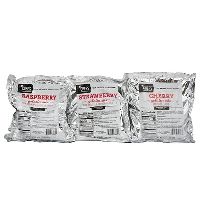 Chefs Companion Assorted Reds Gelatin Mix, 12 x 24 oz Case - DOT product image 2