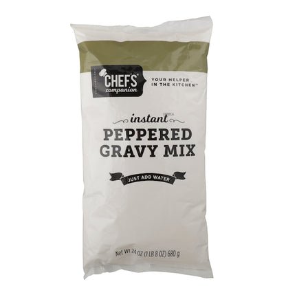 Chefs Companion Pepper Gravy Mix, 8 x 24 oz Case - Condiments & Sauces