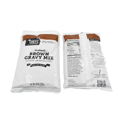 Chefs Companion Brown Gravy Mix, 8 x 14 oz Case - Condiments & Sauces