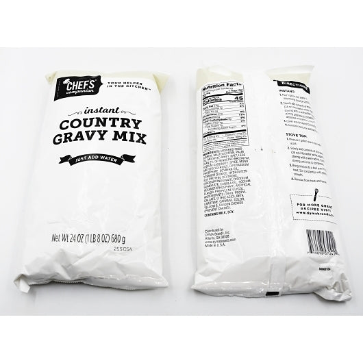 Chefs Companion Country Gravy Mix, 8 x 24 oz Case - Condiments & Sauces