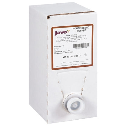 Javo Beverage 40X HOUSE BLEND COFFEE BAG IN BOX, 2 x 0.5 GA Case - DOT product image 3