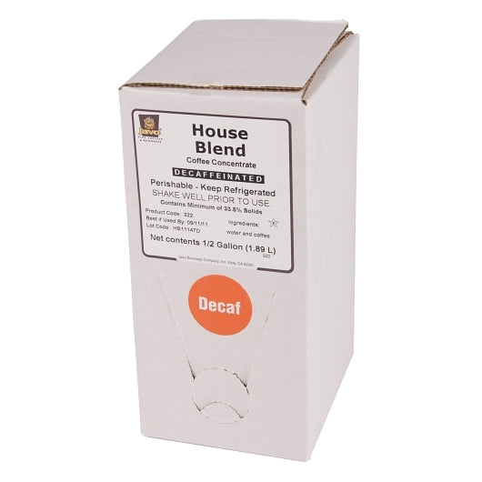 Javo Beverage 40X HOUSE BLEND DECAF COFFEE BAG IN BOX, 2 x 0.5 GA Case - DOT product image 2