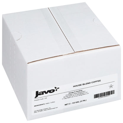 Javo Beverage HOUSE BLEND BAG IN BOX, 2 x 0.5 GA Case - DOT product image 6
