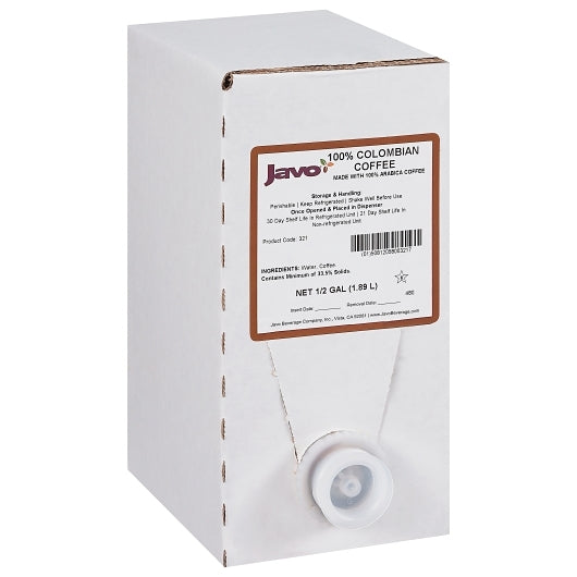 Javo Beverage 100% COLOMBIAN BAG IN BOX, 2 x 0.5 GA Case - DOT product image 3