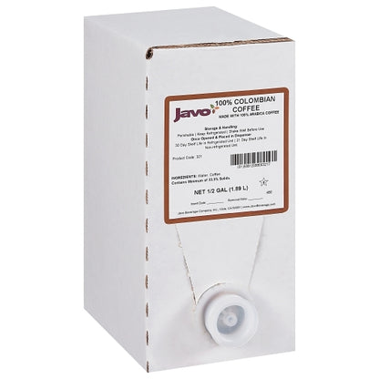 Javo Beverage 100% COLOMBIAN BAG IN BOX, 2 x 0.5 GA Case - DOT product image 3