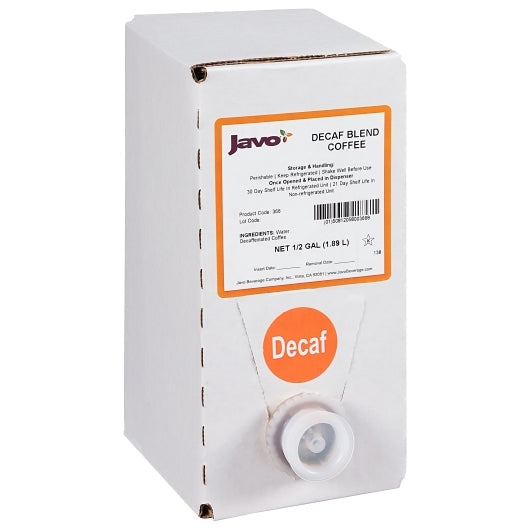 Javo Beverage 32X HOUSE BLEND DECAF COFFEE BAG IN BOX, 2 x 0.5 GA Case - DOT product image 3
