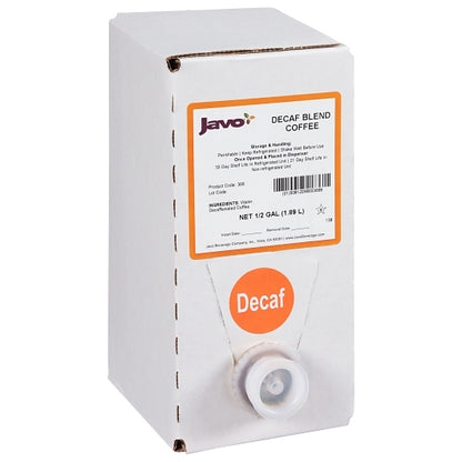 Javo Beverage 32X HOUSE BLEND DECAF COFFEE BAG IN BOX, 2 x 0.5 GA Case - DOT product image 3