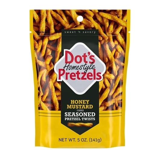 Dot's Homestyle Pretzels Honey Mustard Seasoned Pretzels Case, 10 x 5 oz Case - Condiments & Sauces - image 2