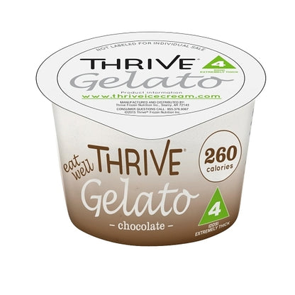 Thrive Frozen Nutrition Chocolate Gelato Cup, 36 x 4 fl oz Case - DOT product image 2