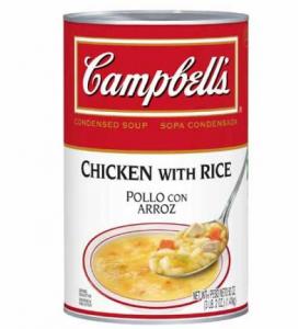 Campbell's Condensed Soup, Chicken with Rice, 50-Ounce
