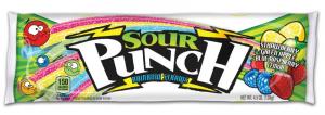 Sour Punch Straws Rainbow Sugar Candy Lot (4.5 Ounce, 24 Per Case)