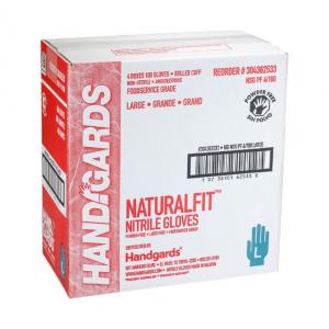 HandGards Nitrile Large Blue Disposable Glove - 400 per case.