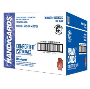 Glove (Poly Disposable Gloves) Medium, Imported, 10 Cs - 100 Each