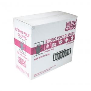Handgards ValuGards Poly Clear One Size Fits All Disposable Glov