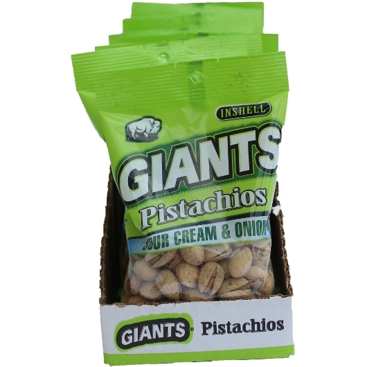 Giant Snack Sour Cream Onion Pistachios, 8 x 4.5 oz Case - DOT product image 2