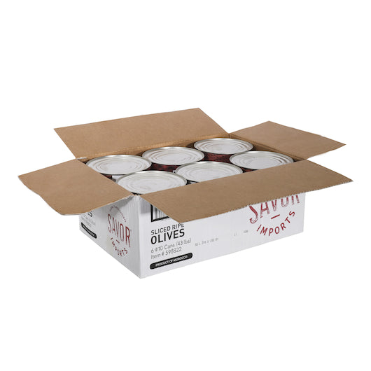 Savor Imports Canned Sliced Olives, 6 x 10 CN Case - DOT product image 3