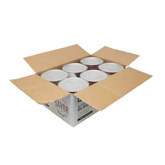 Savor Imports Canned Sliced Olives, 6 x 10 CN Case - DOT product image 2