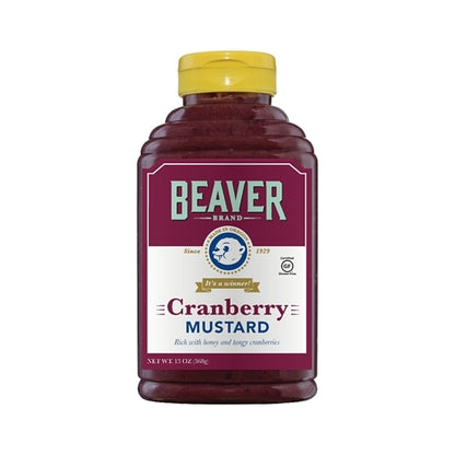 Beaver Cranberry Mustard Bottle, 6 x 13 oz Case - DOT product image 8