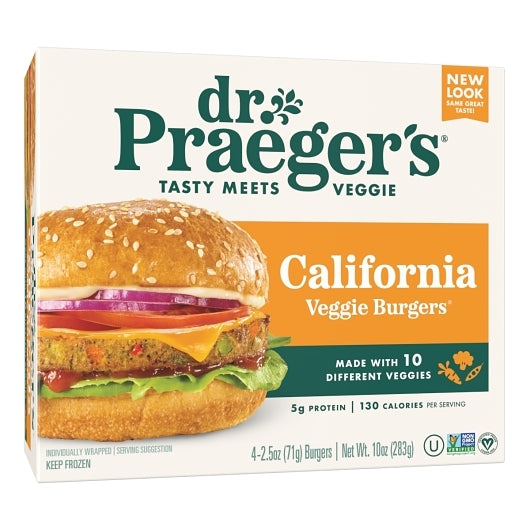 Dr. Praegers Sensible Foods California Veggie Burger, 6 x 10 oz Case - DOT product image 7