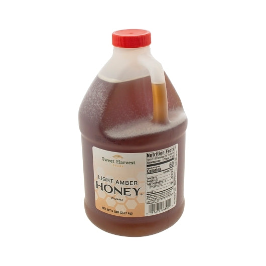 Sweet Harvest Foods Light Amber Honey Bulk, 6 x 5 lb Case - Pantry Ingredients