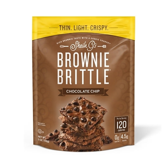 Sheila G's Brownie Brittle Chocolate Chip Brownie Brittle, 6 x 5 oz Case - Bakery & Desserts