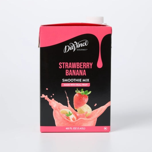 DaVinci Gourmet Strawberry Banana Smoothie, 6 x 48 oz Case - Beverages