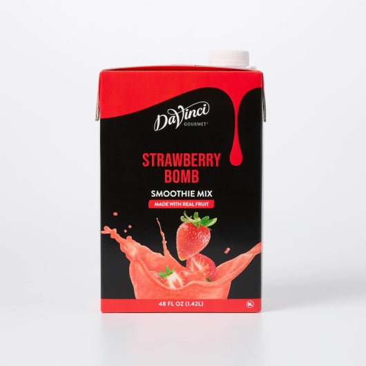 DaVinci Gourmet Strawberry Bomb Smoothie, 6 x 48 oz Case - Beverages
